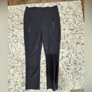 Athleta Black Leggings with Stitch Detail